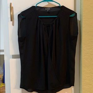 Express Black polyester sleeveless shirt nwot
